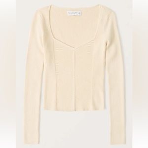Abercrombie LuxeLoft Date Night Sweater - S - Cream